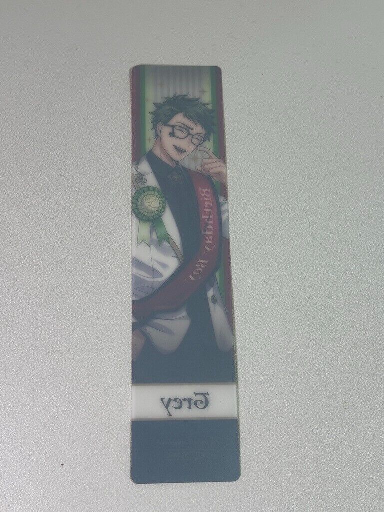 Twisted Wonderland Birthday Boy Clear Bookmark Heartslabyul Trey Clover