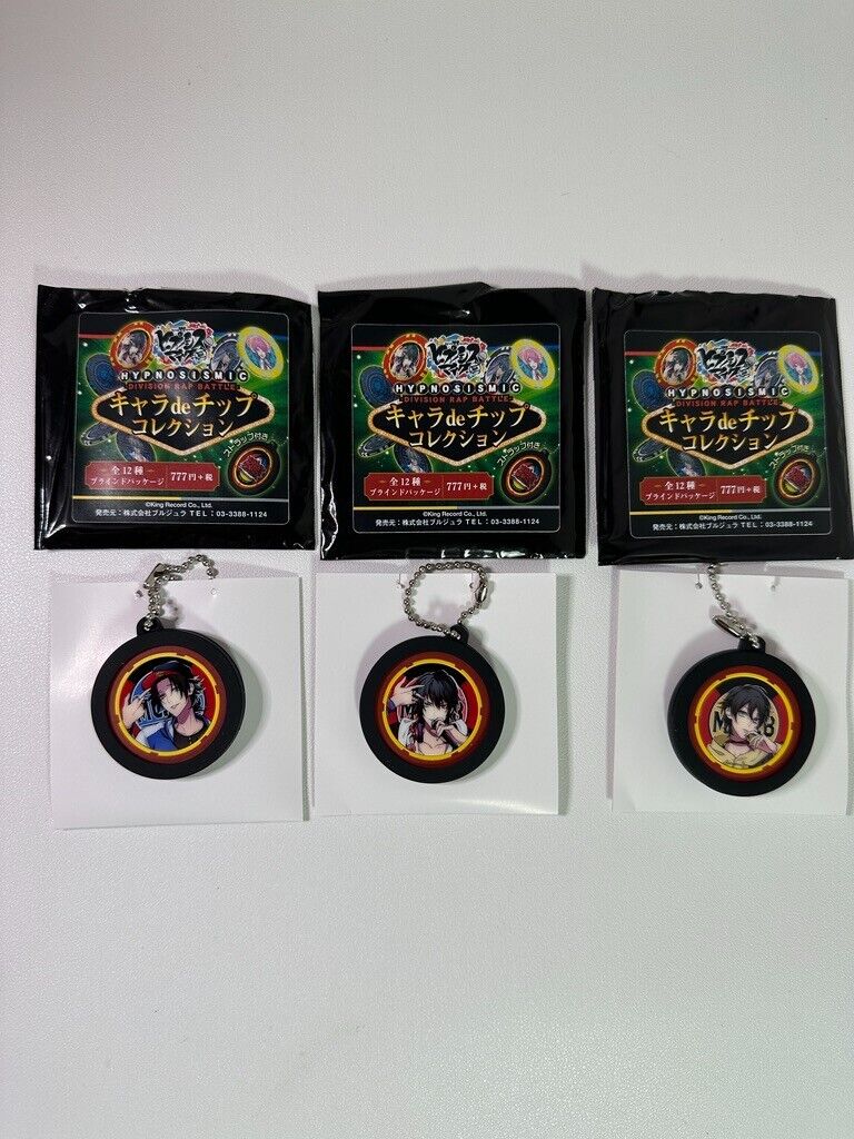 Hypnosis Mic Goods Character de Chip Key Chain Buster Bros Jiro Ichiro Saburo