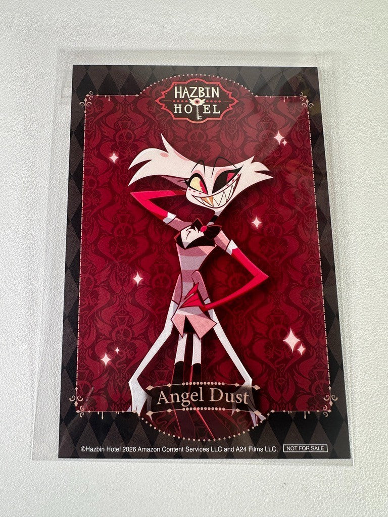 Hazbin Hotel Smile Base Cafe Postcard Angel Dust