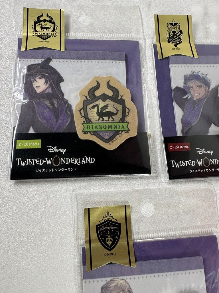 Twisted Wonderland Tracing Fusen Mini Tracing Pad Set Malleus Kalim Vil