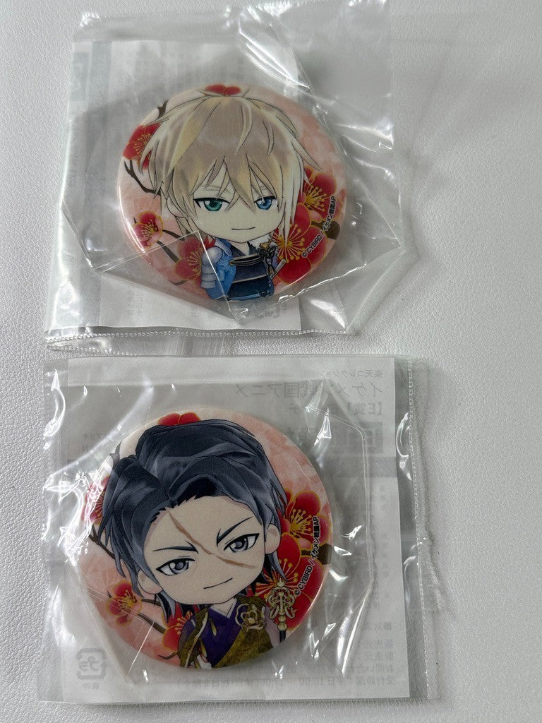Ikemen Romances Across Time Can Badge Set Kennyo Mitsuhide
