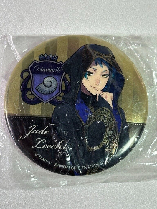 Twisted Wonderland Can Badge Octavinelle Jade Leech Gold