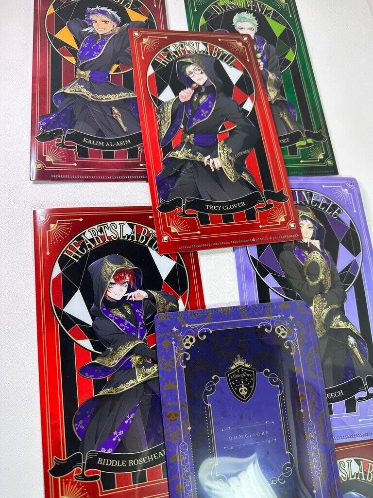 Twisted Wonderland Clear File Folder Sticker Set Heartslabyul Octavinelle Ortho