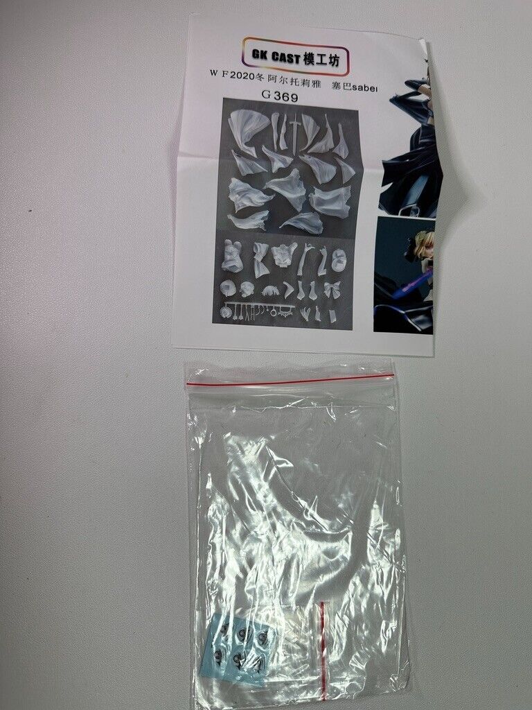 Fate/Stay Night Saber GK Figure Resin Garage Kit  Unpainted Unassembled