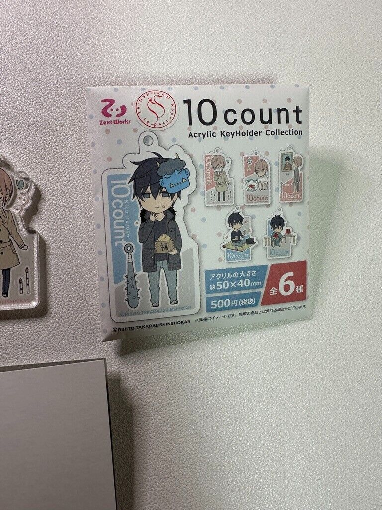 Ten Count Acrylic Key Chain Charm Shirotani Tadaomi 10 count Yaoi Sneeze