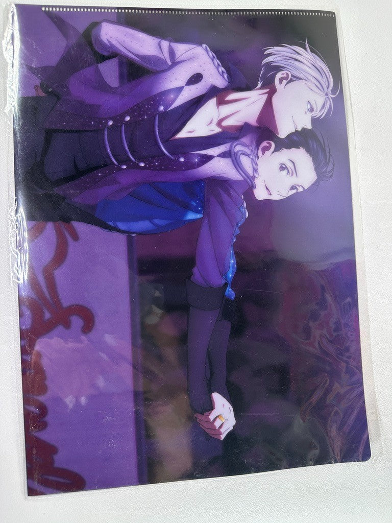 PREOWNED Yuri!!! on Ice Yuri Katsuki Victor Nikiforov Museum Clear File Set