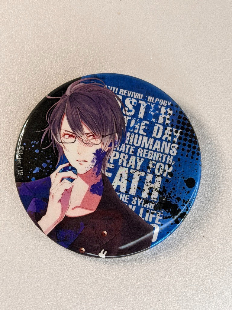 Diabolik Lovers Medium Can Badge Reiji Sakamaki Paint Cheek