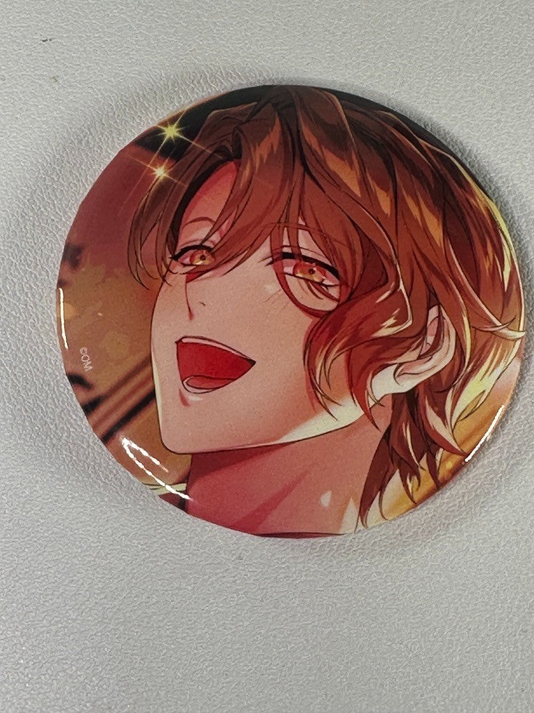 Obey Me! Night Bringer Illustration Can Badge Asmodeus Grin