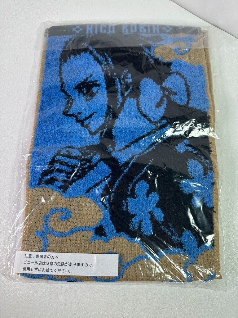 One Piece EX Ichiban Kuji Double Sided Face Towel Prize D Jinbe Nico Robin
