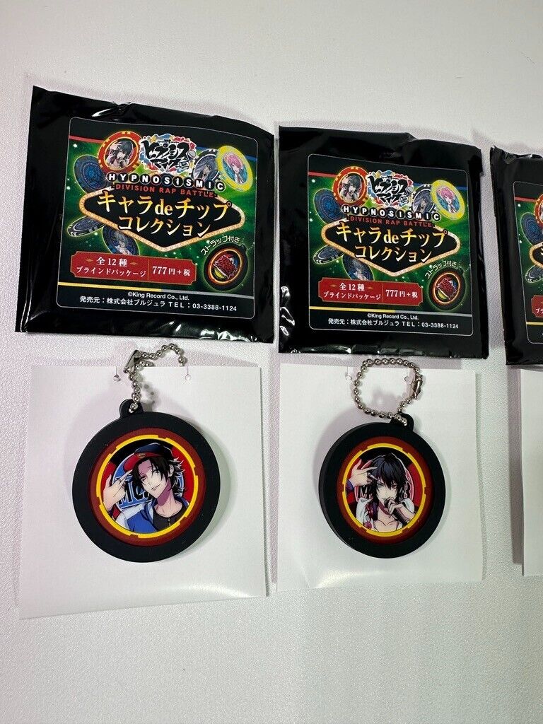 Hypnosis Mic Goods Character de Chip Key Chain Buster Bros Jiro Ichiro Saburo