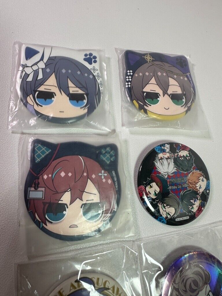 Hypnosis Mic Can Badge Set Doppo Dice Jakurai Gentaro Hitoya