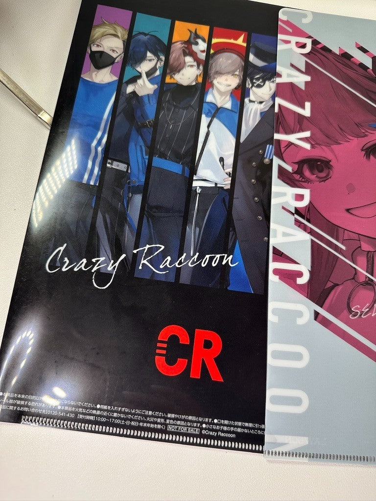 Crazy Racoon Clear File Set Selly Ras Mando