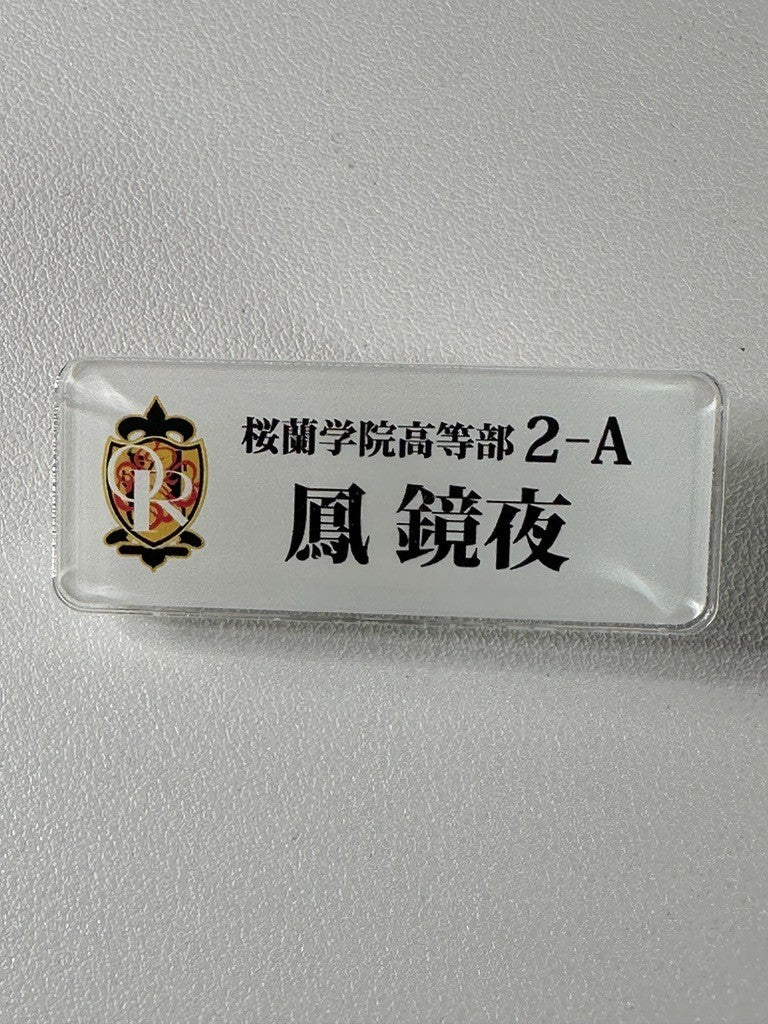 Ouran Highschool Host Acrylic Name Badge Kyoya