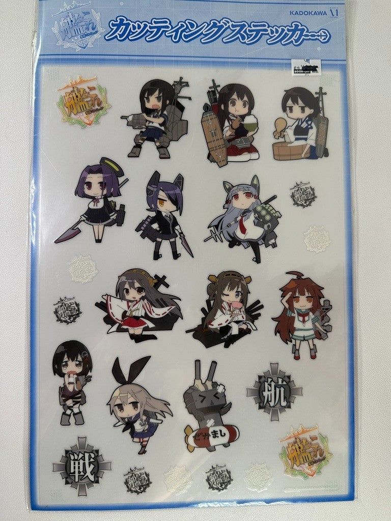 Kantai Collection Kancolle Cut Sticker Sheet Tatsuta Kuma Kaga Haruna Akagi