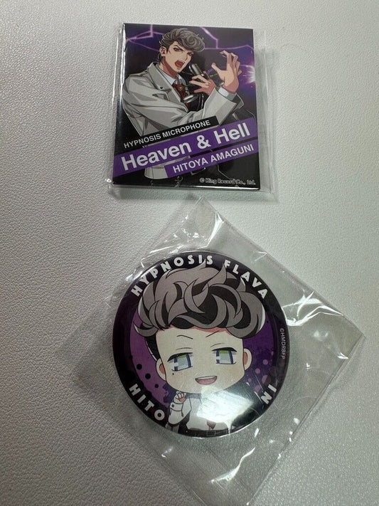 Hypnosis Mic Bad Temple Nagoya Division Can Badge Set Hitoya Amaguni