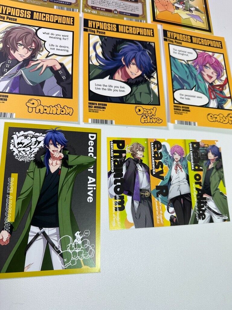 Hypnosis Mic Division Rap Battle Cafe Postcard Fling Posse Set Ramuda Dice