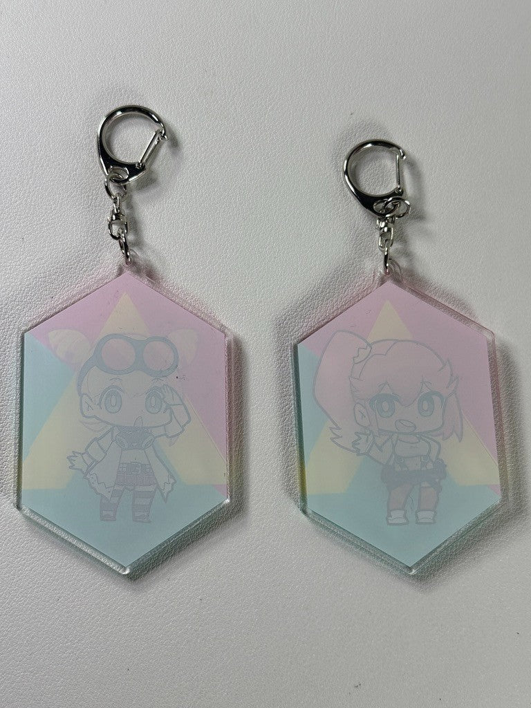 Promare Acrylic Keychain  Set Lucia Fex Aina Ardebit