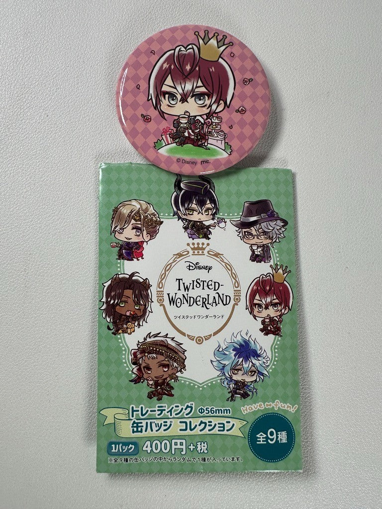 Twisted Wonderland Tea Can Badge Heartslabyul Riddle Rosehearts