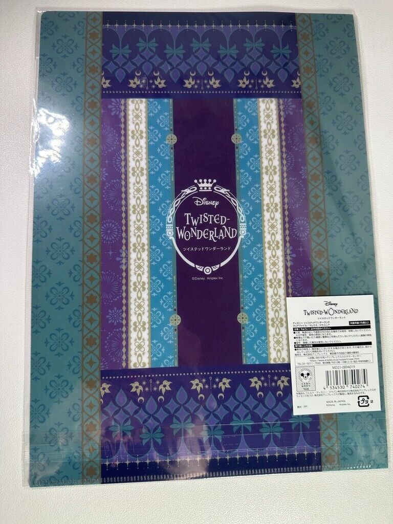 Twisted Wonderland OHMYCAFE Silk Adorned Clear File Diasomnia Malleus Draconia