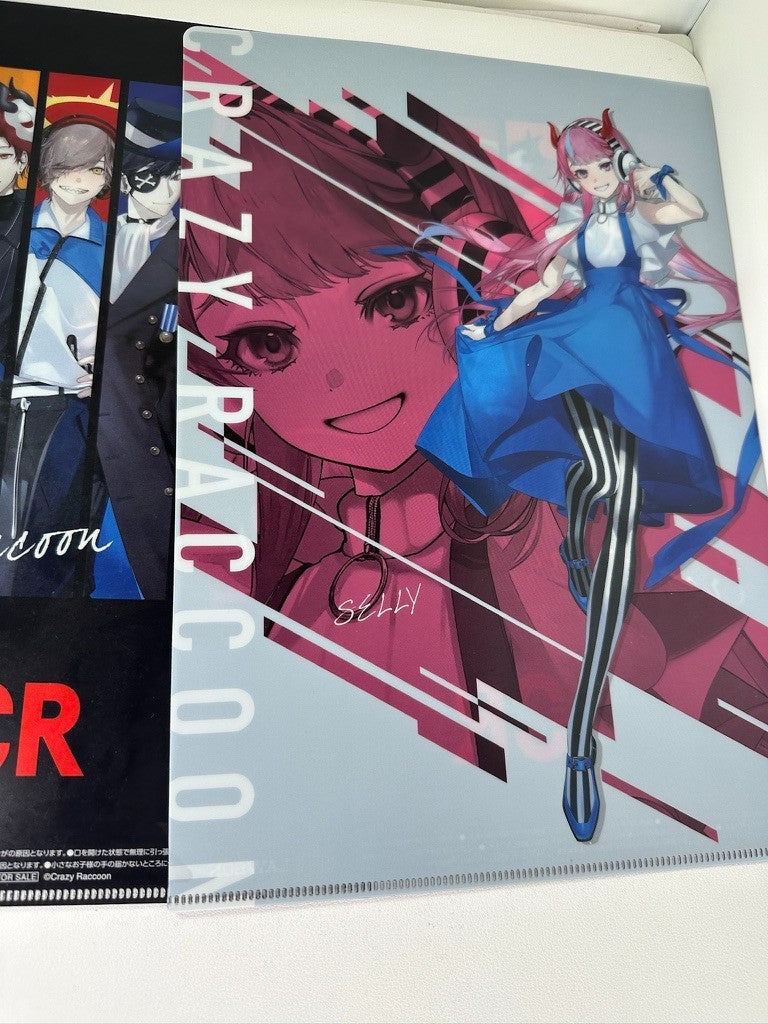 Crazy Racoon Clear File Set Selly Ras Mando