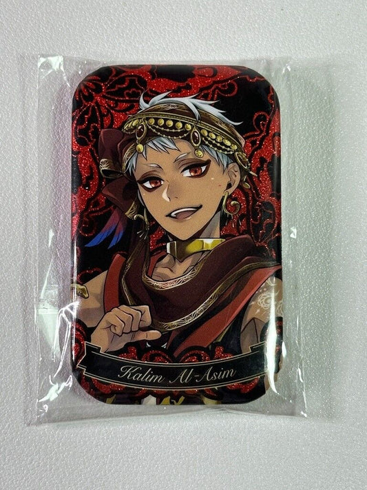 Twisted Wonderland Can Badge Scarabia Kalim AlAsim Rectangle Dormitory