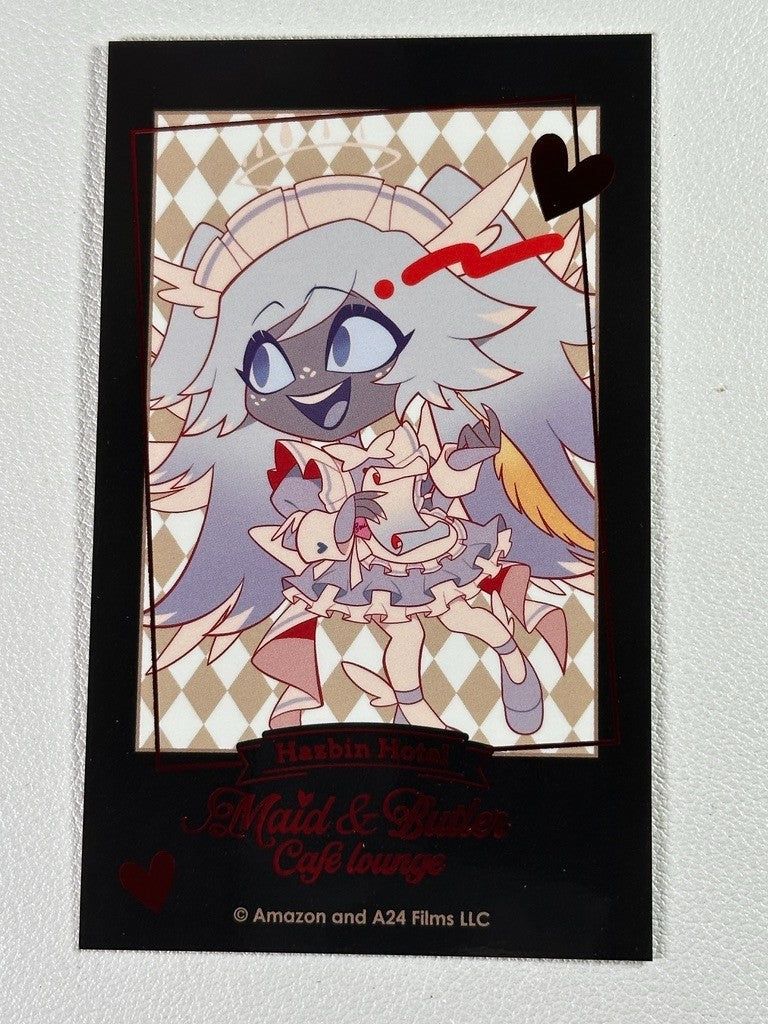 Hazbin Hotel Animate Cafe Maids and Butlers Card Emily Chibi