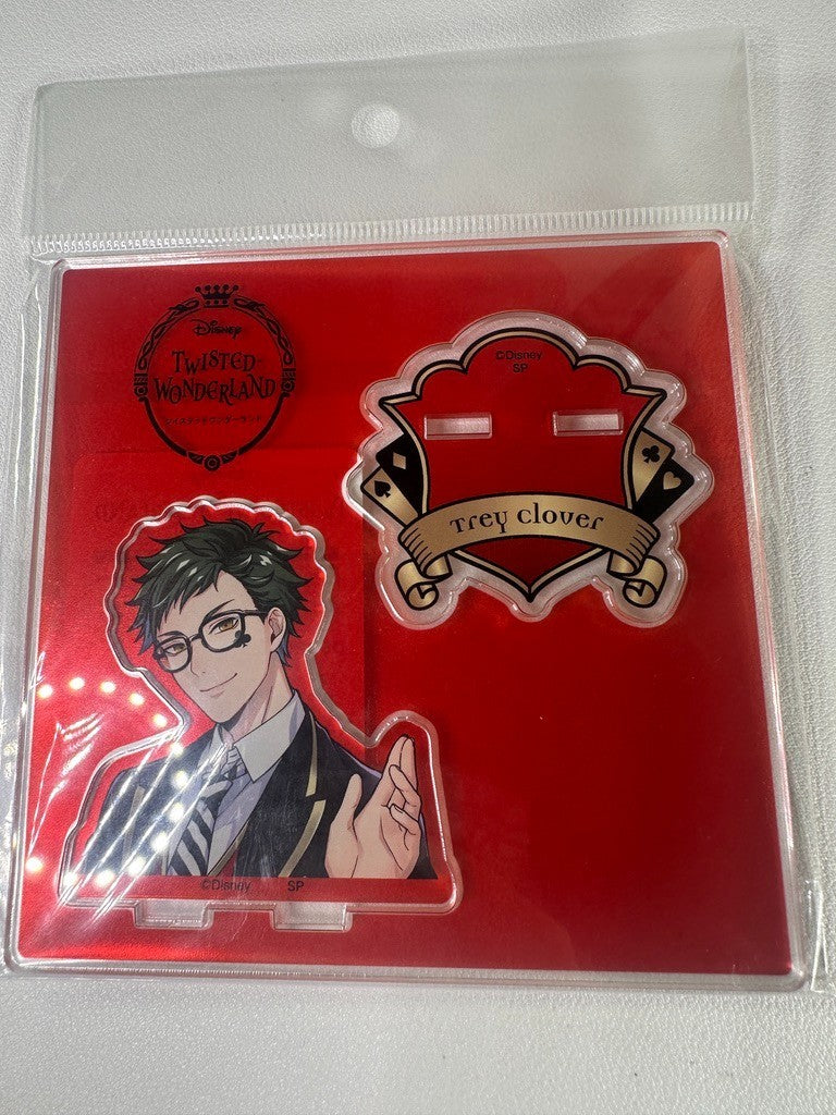 Twisted Wonderland Heartslabyul Trey Clover Animation Acrylic Stand Red