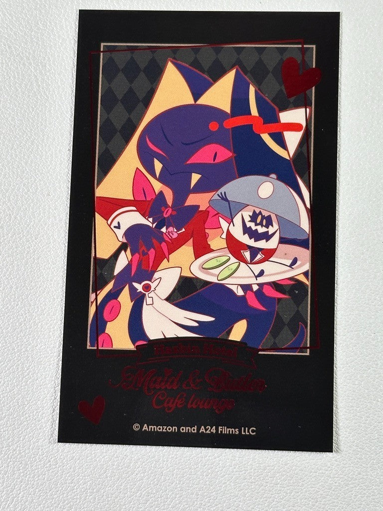 Hazbin Hotel Animate Cafe Maids and Butlers Card Sir Pentious Chibi