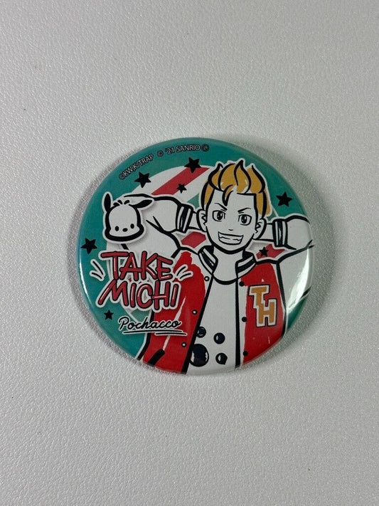 Tokyo Revengers Takemichi Hanagaki Pochacco Can Badge
