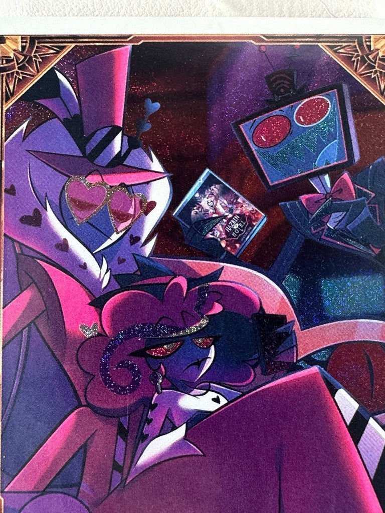 Hazbin Hotel Foil Promo Card Pr-20 Hate Watch Vox Velvette Valentino Vees