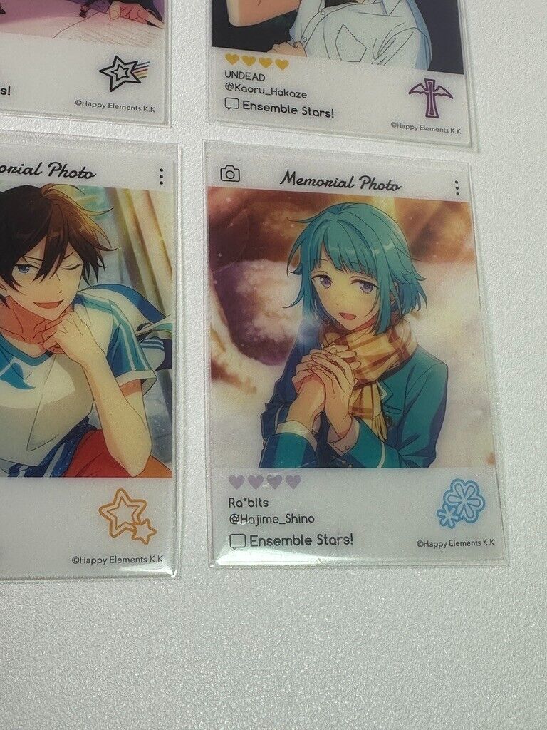 Ensemble Stars Memorial Photo Collectable Card Set Shino Hakaze Morisawa Hidaka