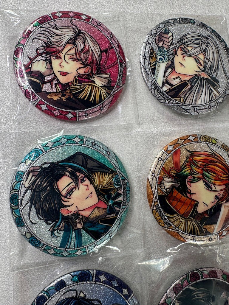 Devil Butler with Black Cat Can Badge Set Lucas Shiro Boschi