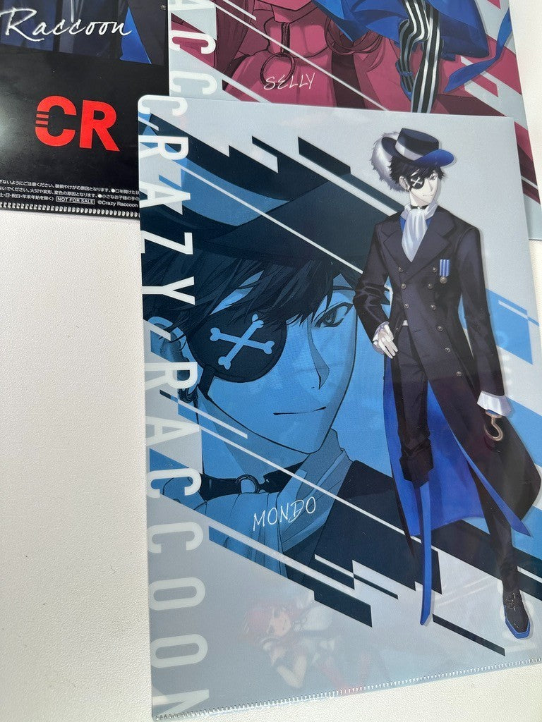 Crazy Racoon Clear File Set Selly Ras Mando