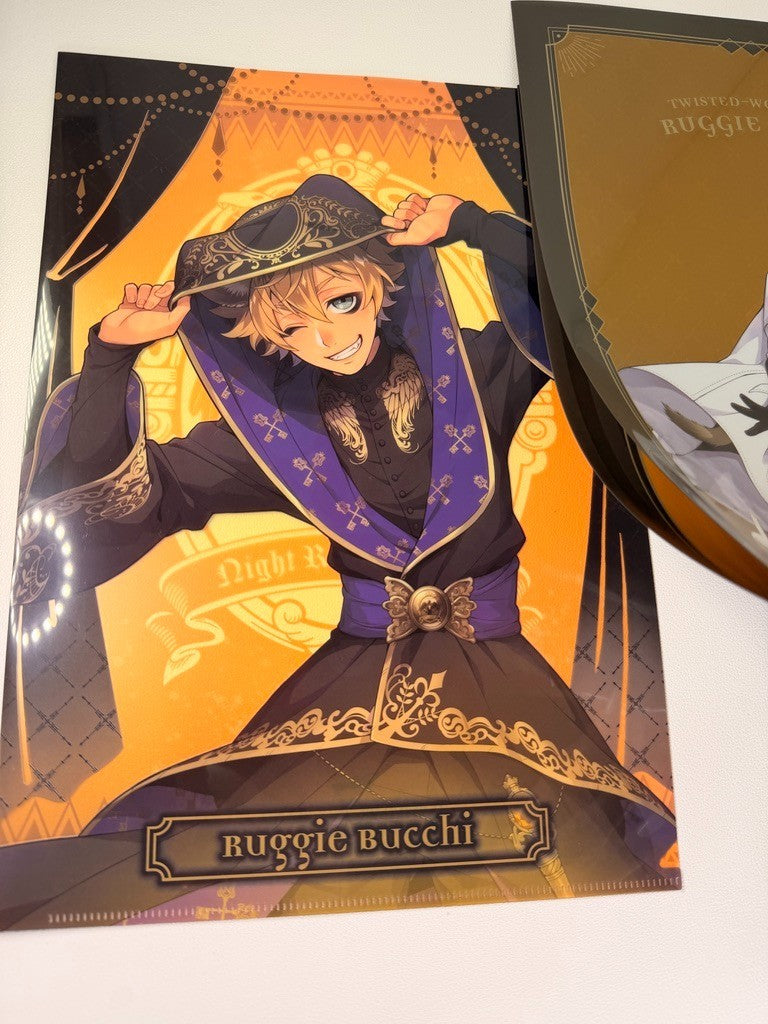 Twisted Wonderland Clear File Set Savanaclaw Ruggie Bucchi