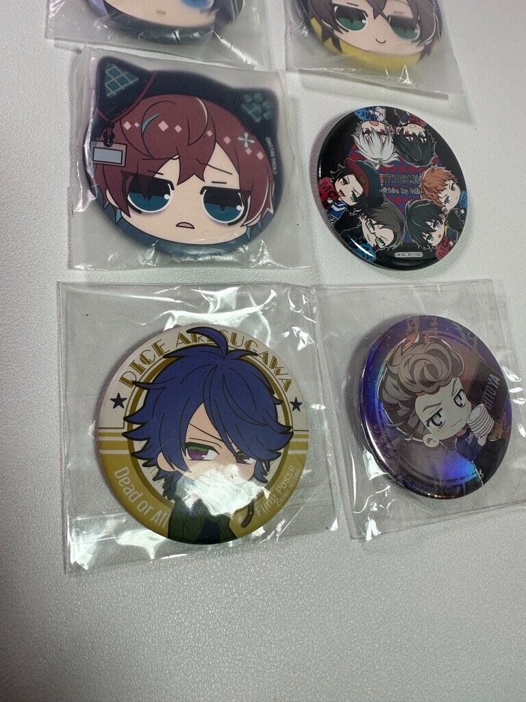Hypnosis Mic Can Badge Set Doppo Dice Jakurai Gentaro Hitoya
