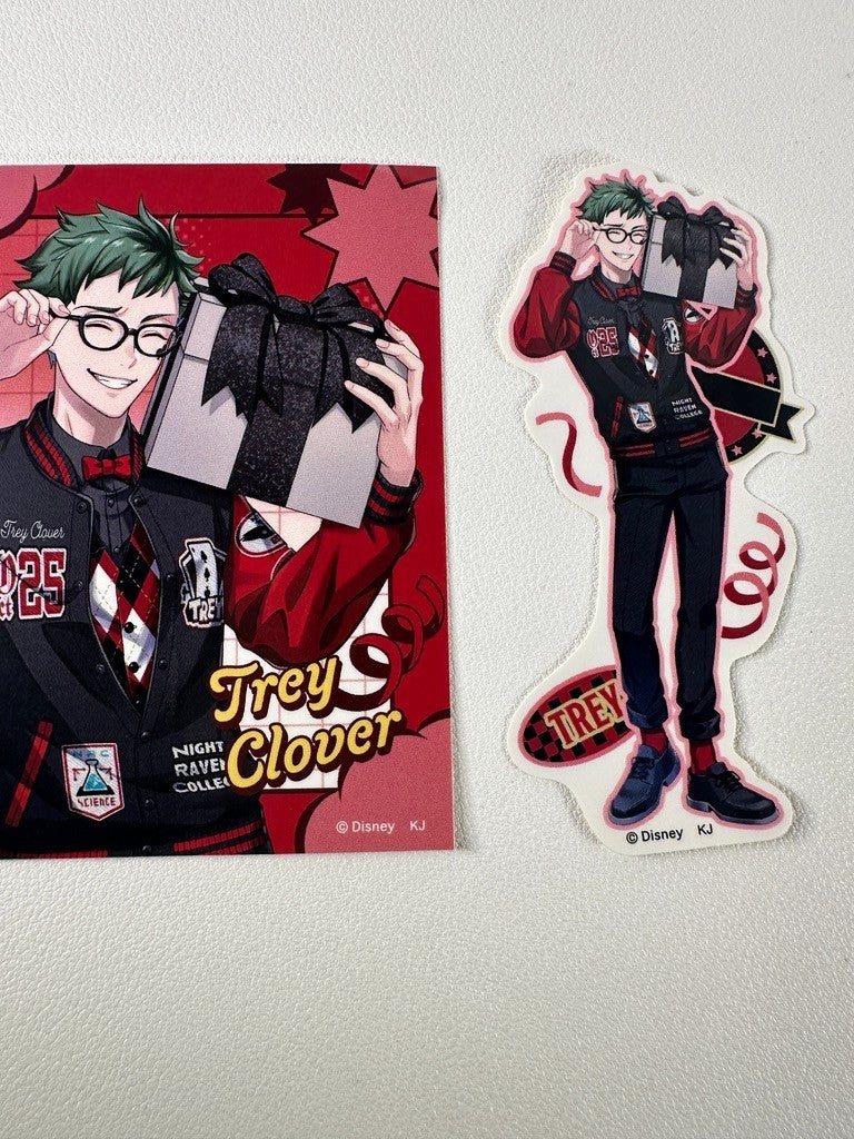 Twisted Wonderland Union Birthday Sticker Set Heartslabyul Trey Clover