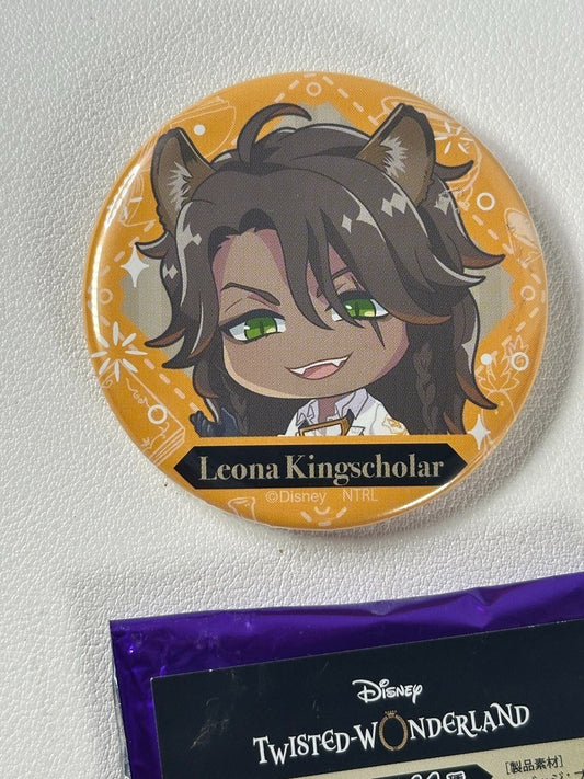 Twisted Wonderland Chibi Experimental Can Badge Savanaclaw Leona Kingscholar