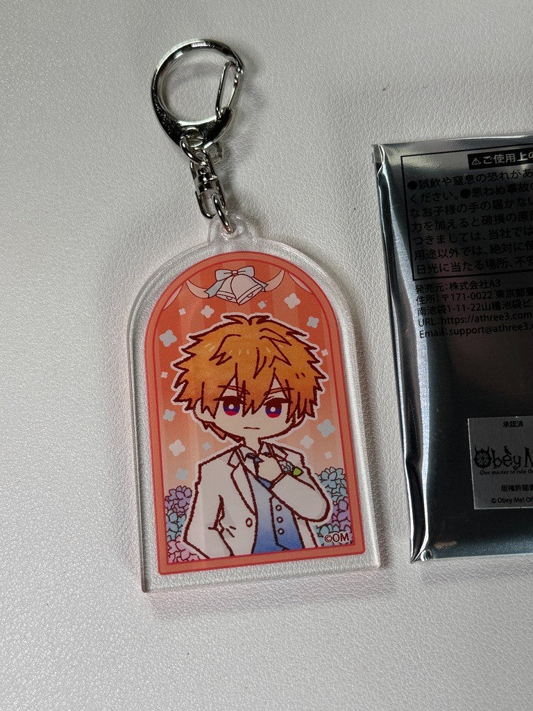 Obey Me! One  Master To Rule Them All Suit Acrylic Key Holder Beelebub
