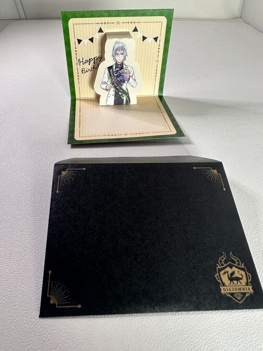 Twisted Wonderland Mini Pop-Up Birthday Card Diasomnia Silver