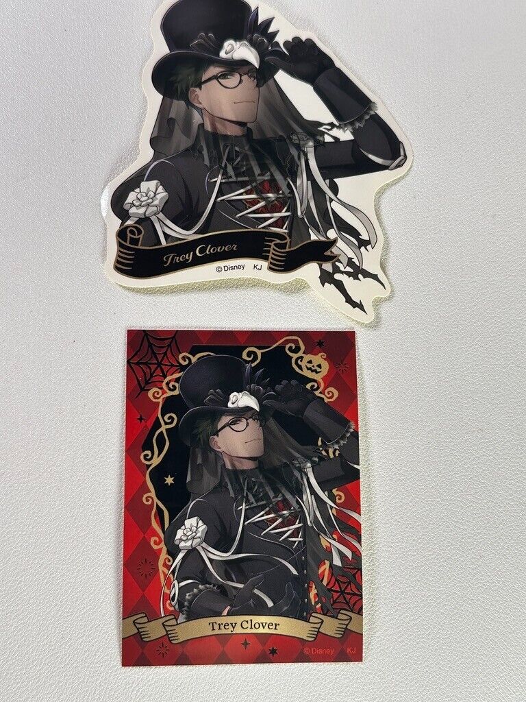 Twisted Wonderland Scary Dress Alt Ver Sticker Set Heartslabyul Trey Clover