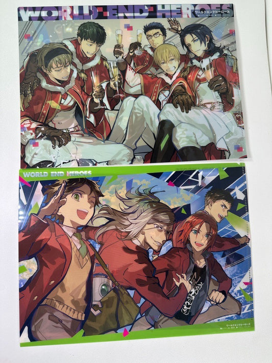 World End Heroes Clear File Set Togami Mahiro Sakai Mitsugi