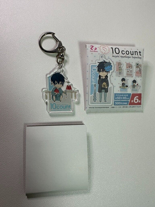 Ten Count Acrylic Key Chain Charm Kurose Riku 10 count Yaoi Watermelon