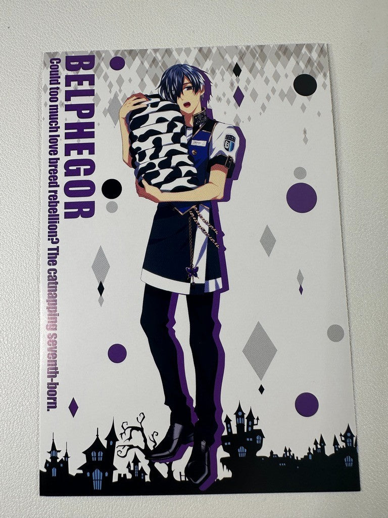 Obey Me! One Master To Rule Them All Chef Postcard Belphegor