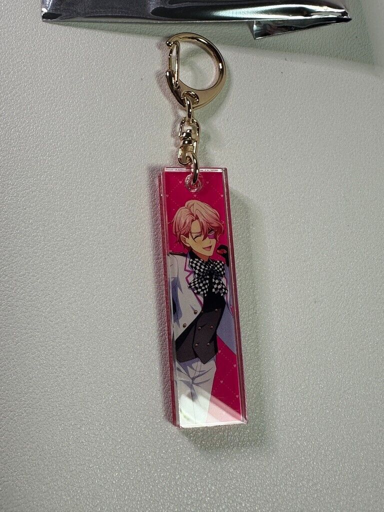 Obey Me Valentine Ver. Acrylic Trading Keychain Asmodeus Vertical