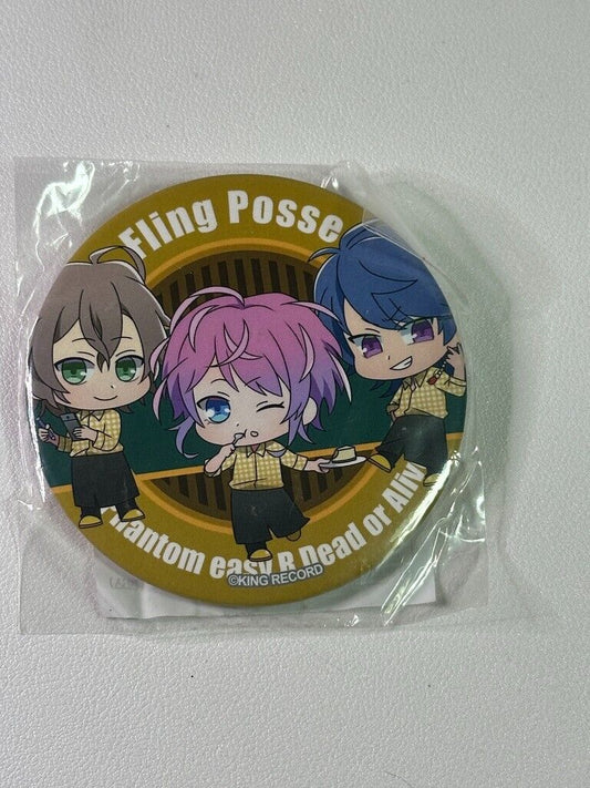 Hypnosis Mic Can Badge Fling Posse Ramuda Gentaro Dice Chibi Yellow