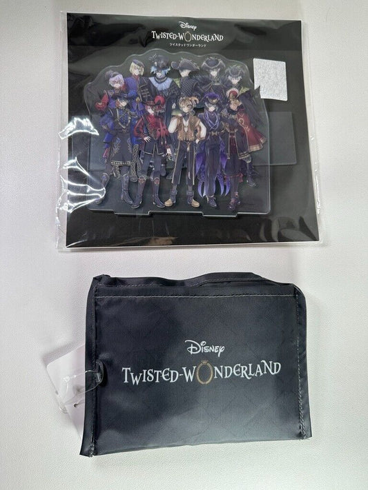 Twisted Wonderland Cafe Gromas Acrylic Stand W Eco Tote Riddle Malleus Idia Azul