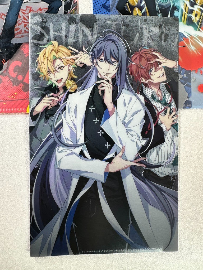 Hypnosis Mic Ramuda Aohitsugi Hifumi Jakurai Matenro Thin Clear File Set