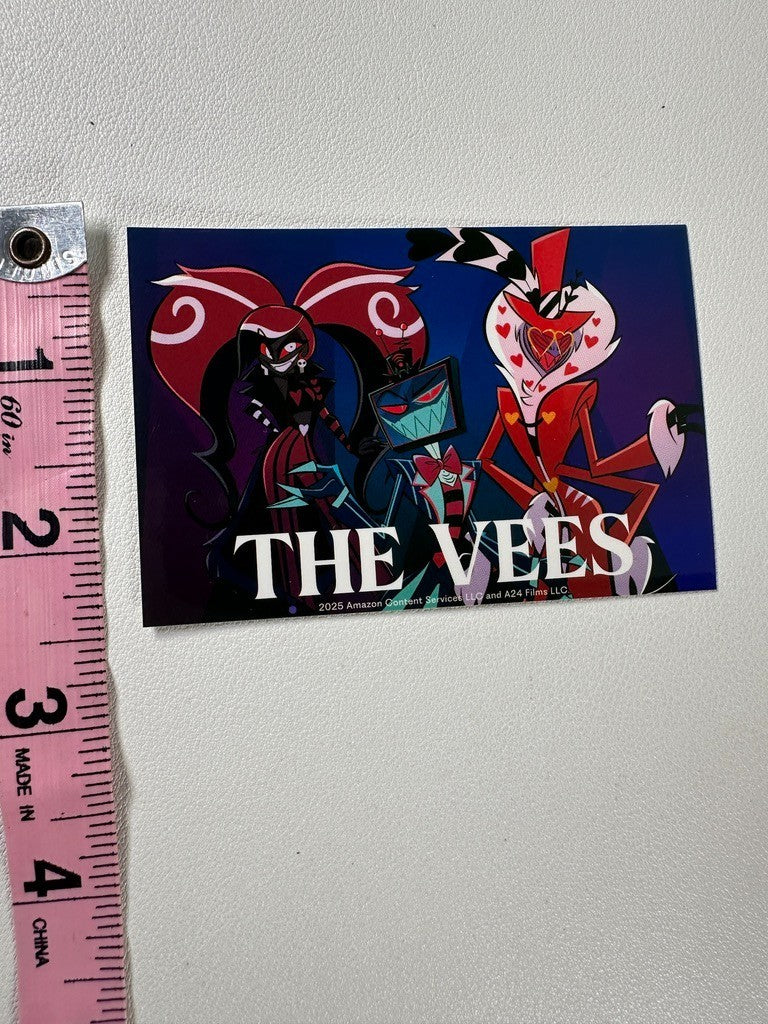 Hazbin Hotel Ikebukuro Pop Up Shop Promotional Sticker Vox Velvette Valentino