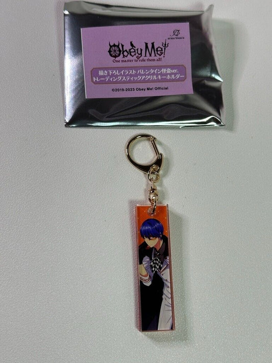 Obey Me Valentine Ver. Acrylic Trading Keychain Leviathan Vertical