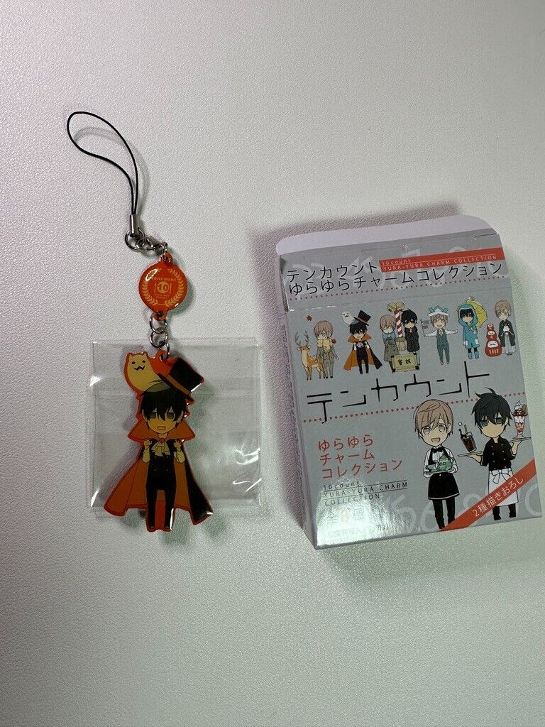 Ten Count 10 Count Yura Yura Metal Strap Charm Collection Kurose Riku Scary